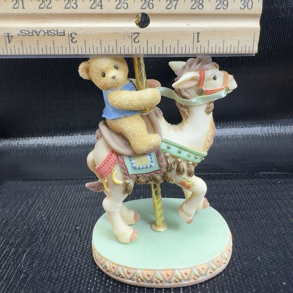 1999 Cherished Teddie Enesco Carousel Bear Figurine Resin Figure Jerrod VTG - Picture 5 of 9